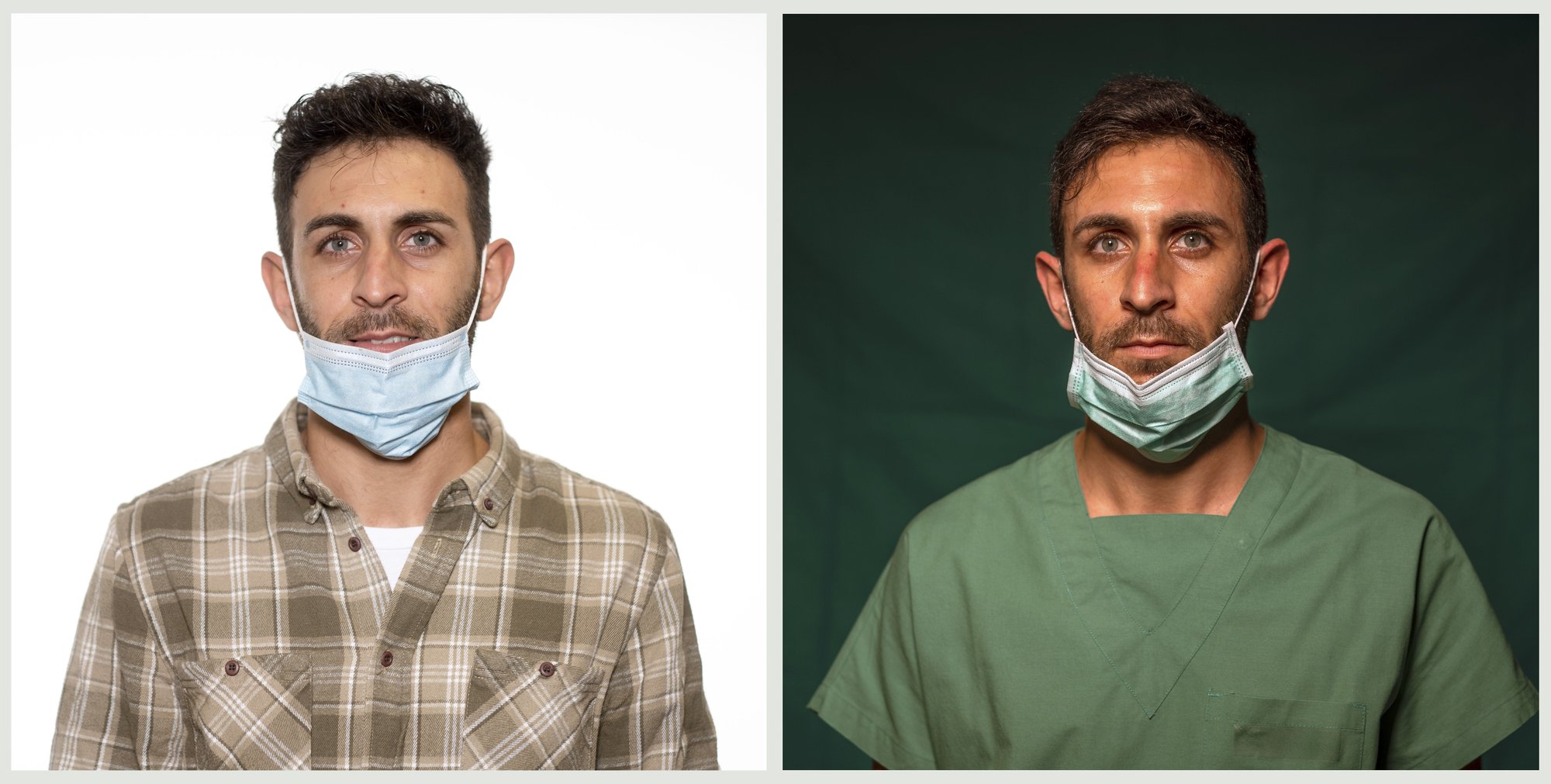 Ο νοσοκόμος Daniele Rondinella από το νοσοκομείο Casalpalocco ICC στη Ρώμη