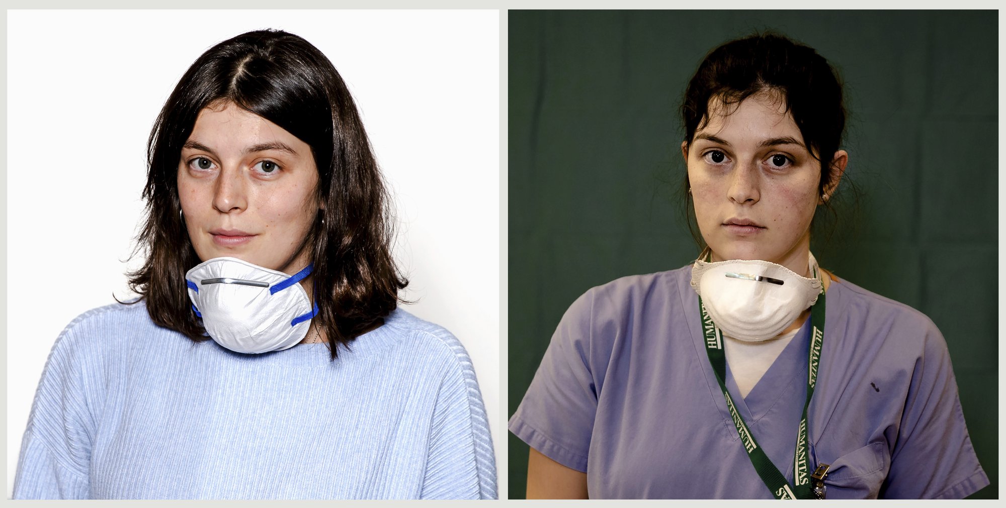 Η νοσοκόμα Lucia Perolari από το νοσοκομείο Humanitas Gavazzeni στο Bergamo