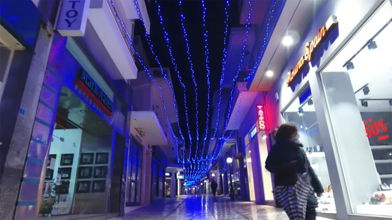 Τα “διαφορετικά” Χριστούγεννα στο Ηράκλειο από ψηλά