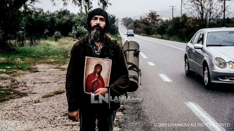 Ο βατραχάνθρωπος των ΟΥΚ στο ταξίδι του με προορισμό το Άγιο Όρος έχοντας προστάτιδά του την Παναγία