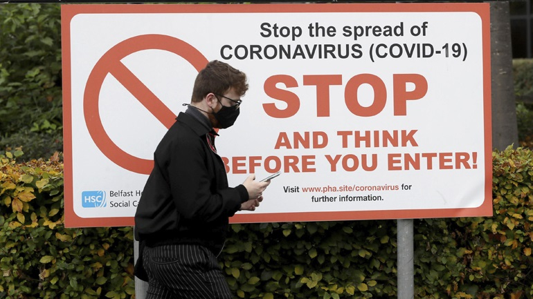 Βόρεια Ιρλανδία: Καραντίνα έξι εβδομάδων από τις 26 Δεκεμβρίου