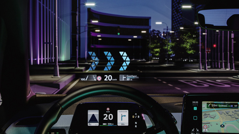 Το εντυπωσιακό head-up display της Volkswagen Το εντυπωσιακό head-up display της Volkswagen