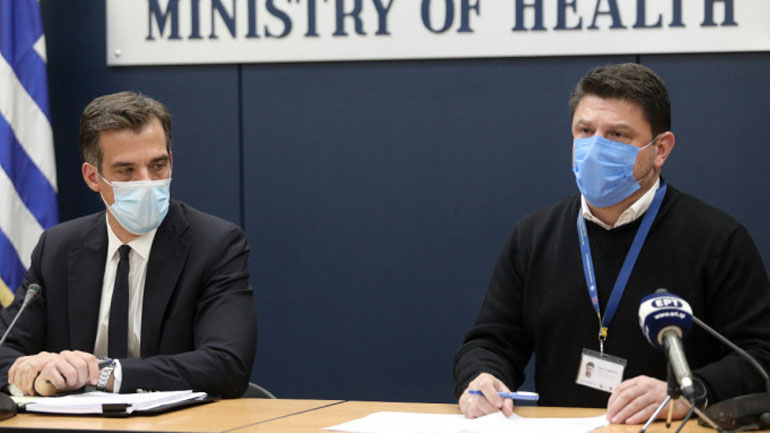 Χαρδαλιάς και Αρκουμανέας στην Ελευσίνα όπου πραγματοποιούνται rapid test