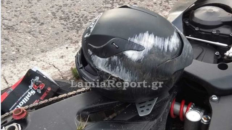 Φθιώτιδα: Τον έσωσε το κράνος – Το μαρτυρά και η φωτογραφία