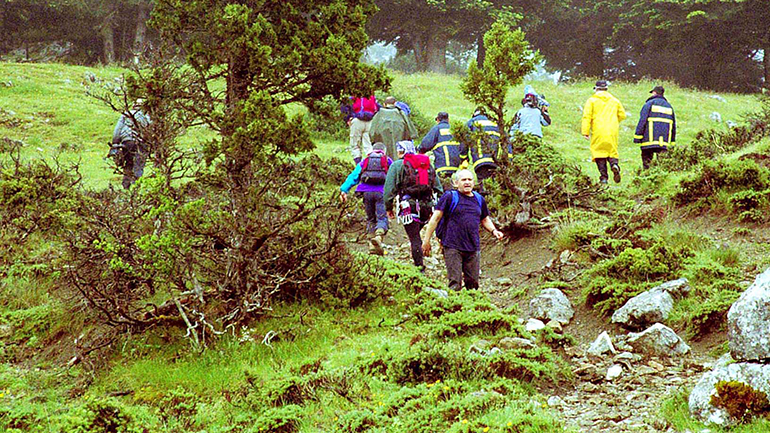 Η Πυροσβεστική εντόπισε δύο πεζοπόρους που είχαν χαθεί στον Χορτιάτη λόγω ομίχλης