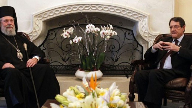 Συνάντηση Αρχιεπισκόπου Κύπρου-Αναστασιάδη για το άνοιγμα των εκκλησιών