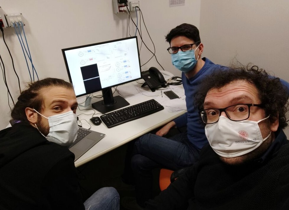 Οι ερευνητές Φεντερίκο Τζιόρτζι, Νικόλα Μπαλμπόνι, και Ντανιέλε Μαρκατέλι (φωτογραφία BolognaToday)