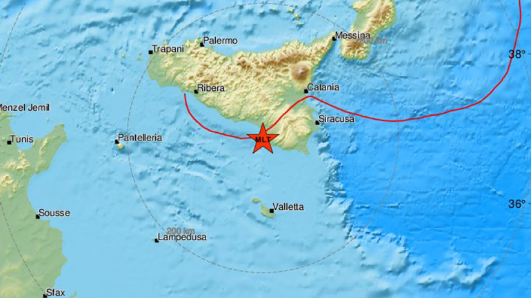Σεισμός 4,8 Ρίχτερ στη Σικελία