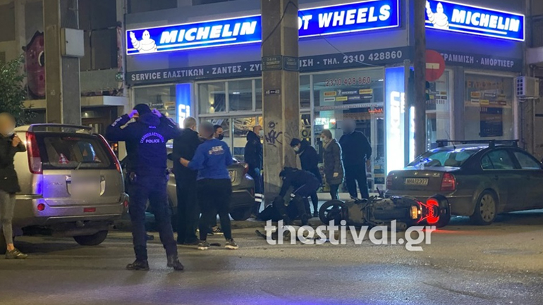 Τροχαίο με έναν τραυματία στη Θεσσαλονίκη