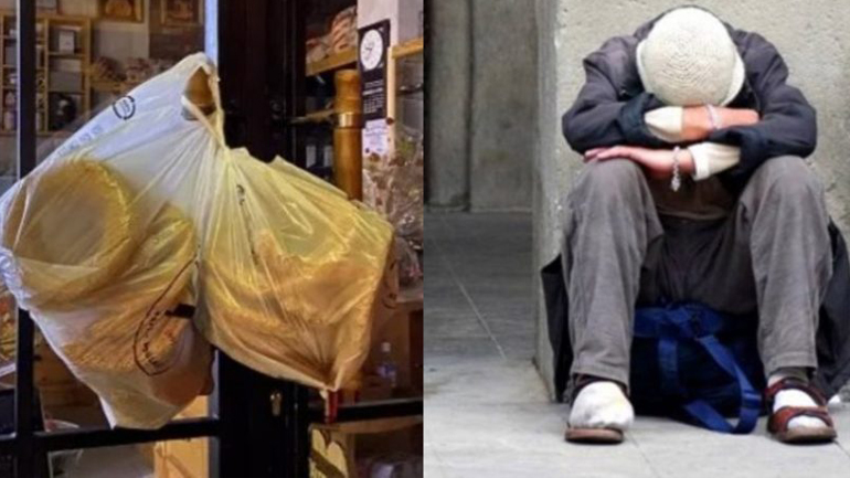 Ιδιοκτήτης φούρνου αφήνει δωρεάν ότι δεν πούλησε στην πόρτα όσων το έχουν ανάγκη