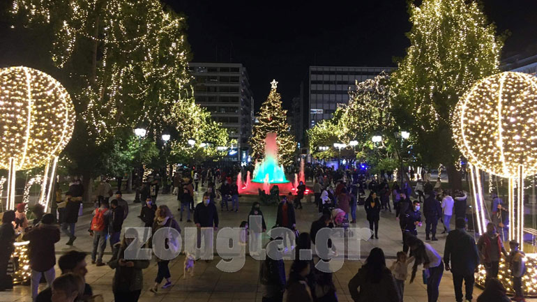 Έντονος συνωστισμός στην πλατεία Συντάγματος