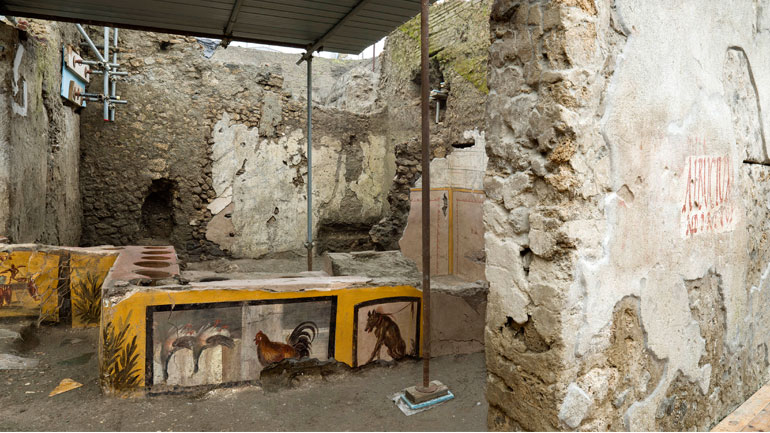 Ένα αρχαίο «fast food» έφερε στο φως αρχαιολογική σκαπάνη στην Πομπηία