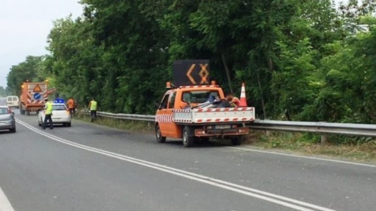 Εργασίες συντήρησης στην Εθνική Οδό 2 Θεσσαλονίκης-Έδεσσας