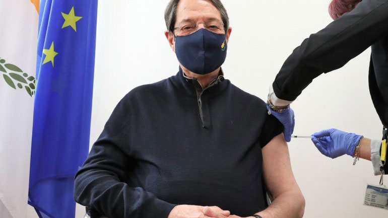 Kύπρος: Εμβολιάστηκε ο Πρόεδρος Νίκος Αναστασιάδης