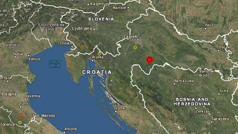 Σεισμός 5,3 Ρίχτερ στην Κροατία