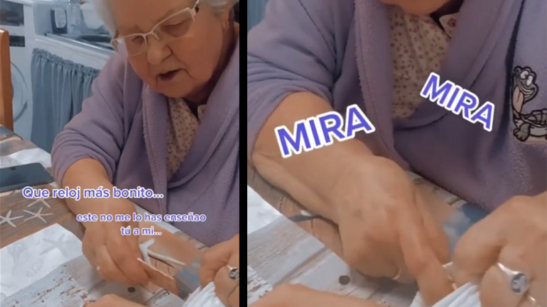 Η γιαγιά προσπαθεί να δώσει στα κρυφά λεφτά στην εγγονή της