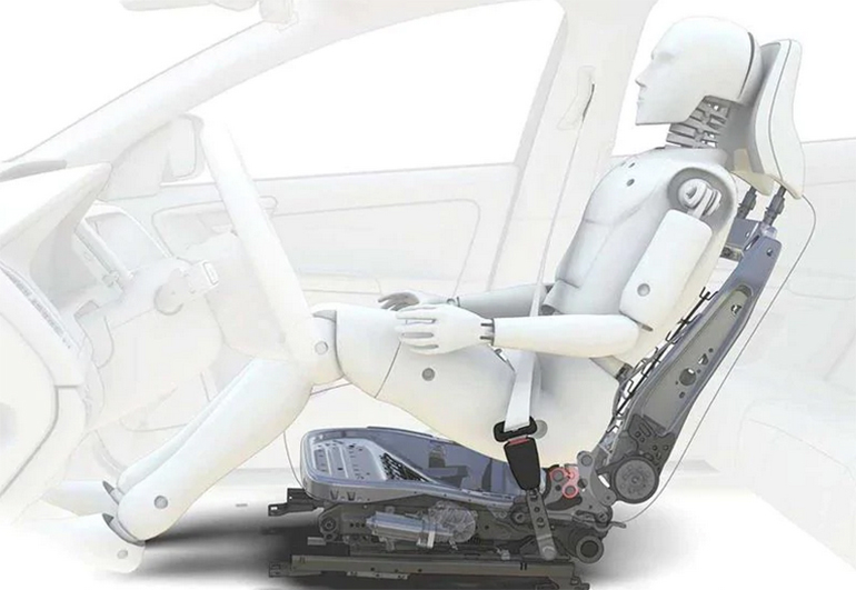 Με τις τεχνολογίες της Volvo προστατεύεται σε υψηλό βαθμό ο αυχένας των επιβατών...