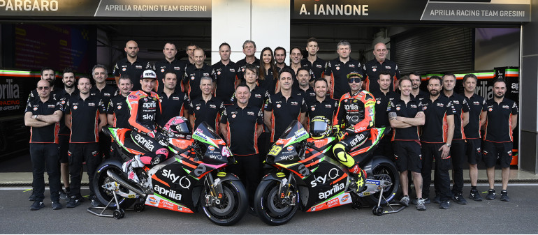 Η ομάδα του Gresini στο MotoGP με την στήριξη της Aprilia