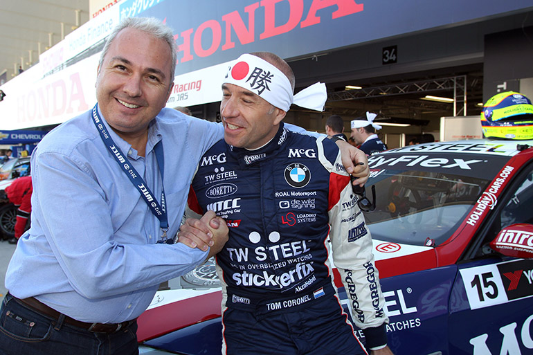 Αντώνης Αργυρόπουλος (αριστερά) και Tom Coronel