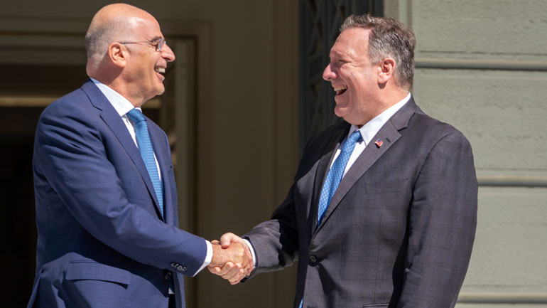 Δένδιας: «Ευχαριστώ τον Μάικ Πομπέο για την εξαιρετική συνεργασία μας»