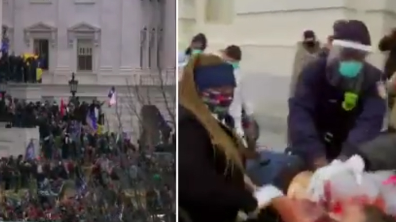 Σε κρίσιμη κατάσταση γυναίκα που πυροβολήθηκε στο Καπιτώλιο