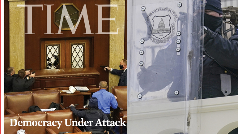 TIME: «Η δημοκρατία δέχεται επίθεση» – Δείτε το ιστορικό εξώφυλλο του περιοδικού