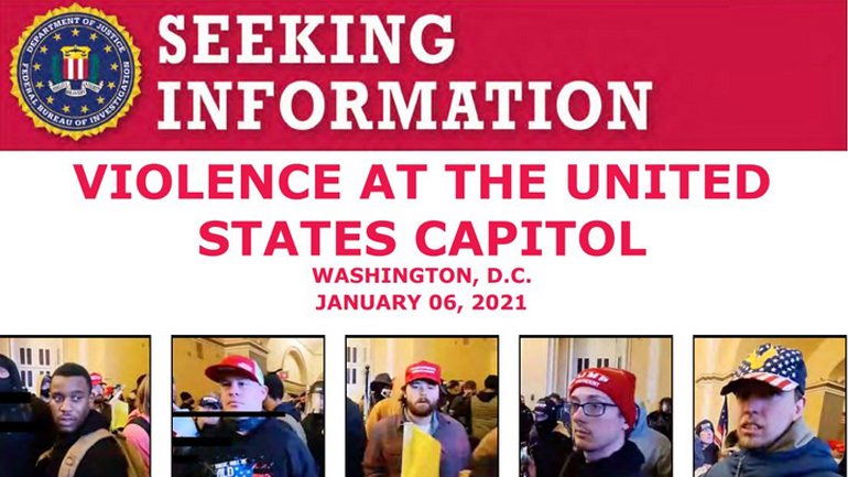 Το FBI επικήρυξε τους εισβολείς στο Καπιτώλιο