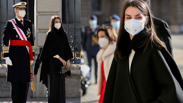 Η πρώτη εμφάνιση της βασίλισσας Letizia για το 2021 μαγνήτισε τα βλέμματα