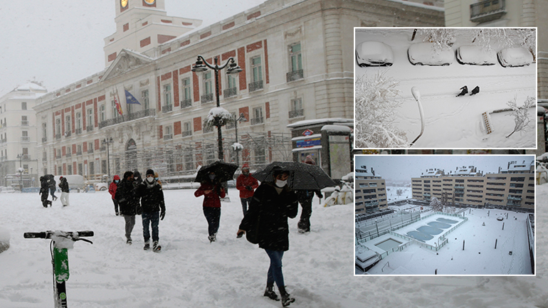 Χάος στην Ισπανία από την κακοκαιρία Χάος στην Ισπανία από την κακοκαιρία