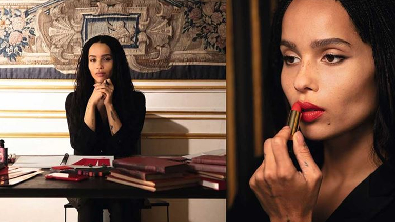 Η Zoe Kravitz και ο YSL δημιούργησαν μια συλλογή με οκτώ κόκκινα κραγιόν!