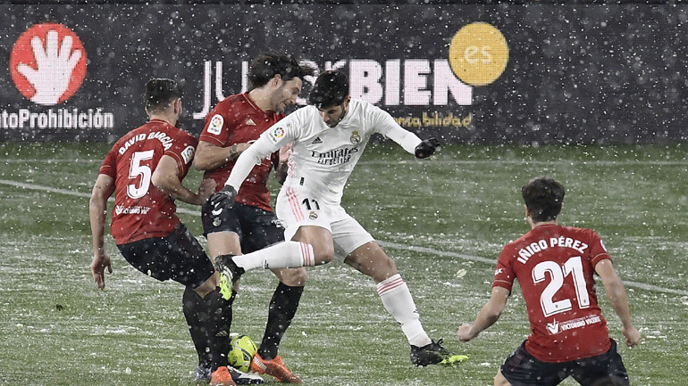 Ισπανία: «Κόλλησε» στο… χιόνι η Ρεάλ, έμεινε στο μηδέν (0-0) στην έδρα της Οσασούνα