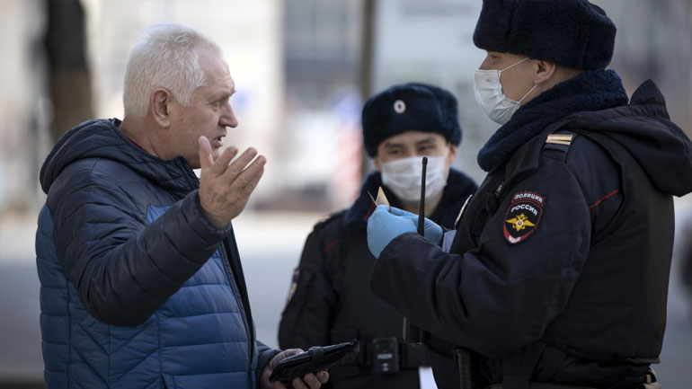 H Ρωσία ανακοίνωσε 22.851 νέα κρούσματα κορωνοϊού