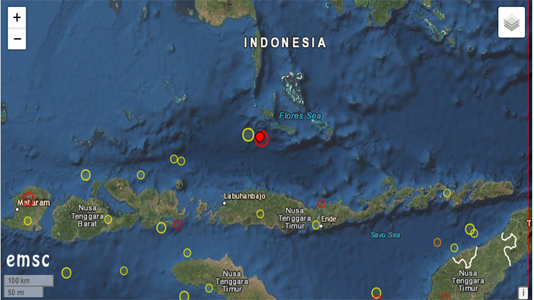 Σεισμός 5,6 Ρίχτερ σε θαλάσσια περιοχή της Ινδονησίας