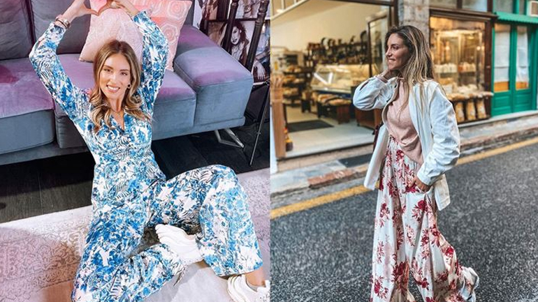 H Αθηνά Οικονομάκου μας δείχνει πώς να φορέσουμε το floral τον χειμώνα