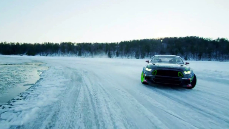 Έσπασε τον… πάγο κάνοντας ντριφτ