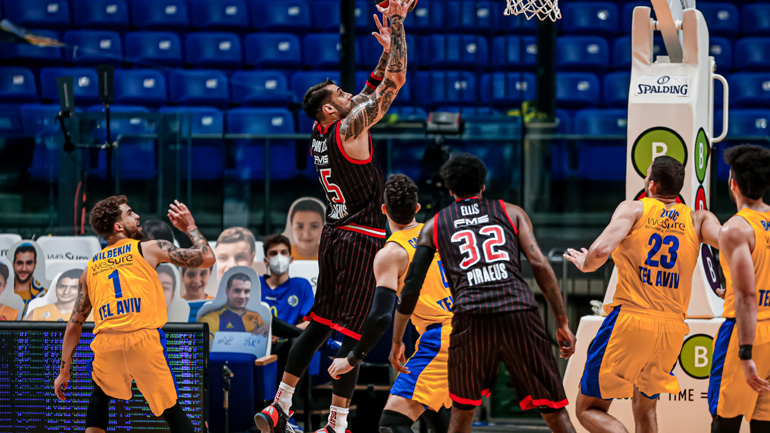 Τεράστια νίκη για τον Ολυμπιακό στο Ισραήλ, 89-87 την Μακάμπι στην παράταση