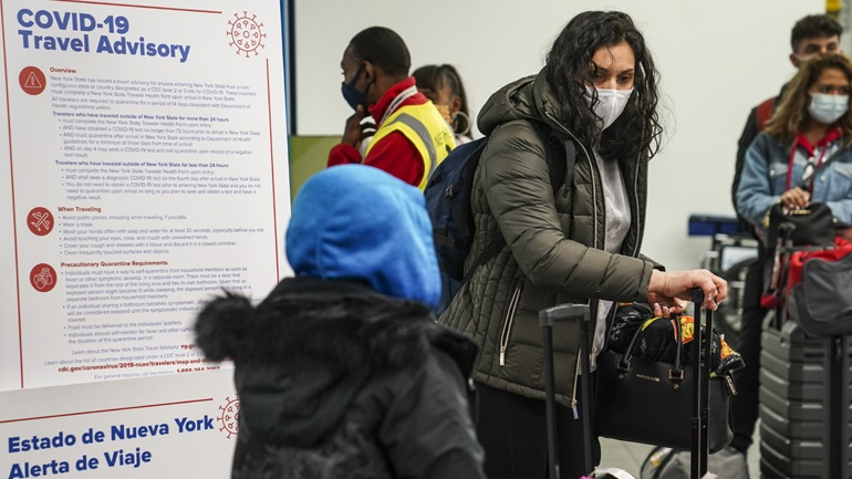 Με αρνητικό τεστ κορωνοϊού η είσοδος στις ΗΠΑ από τις 26 Ιανουαρίου