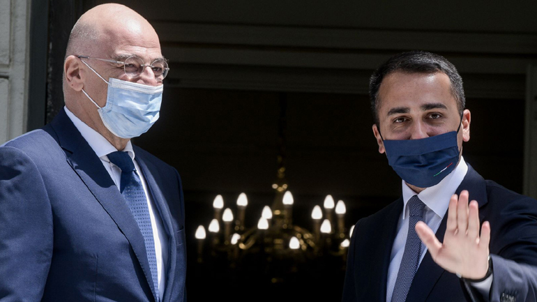 Οι εξελίξεις στην Ανατ. Μεσόγειο στο επίκεντρο της συνάντησης του Δένδια με τον Ιταλό ΥΠΕΞ