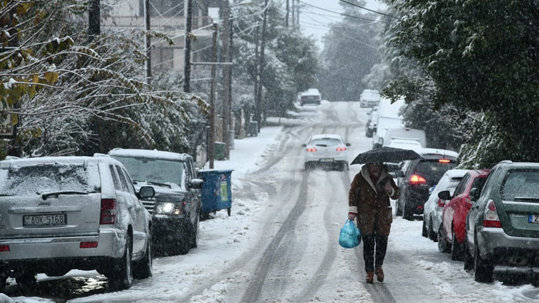 Χιόνια και στα βόρεια ορεινά της Αττικής φέρνει ο «Λέανδρος»