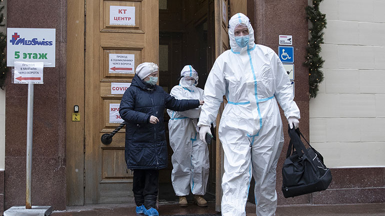 Η Ρωσία ξεπέρασε το φράγμα των 3,5 εκατ. κρουσμάτων κορωνοϊού