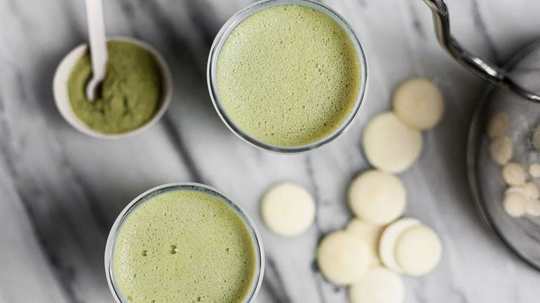 Matcha latte με λευκή σοκολάτα για απόλαυση χωρίς ενοχές