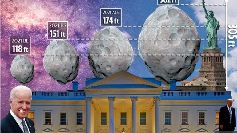 Προσεγγίζουν τη Γη 4 αστεροειδείς τη μέρα που ο Τραμπ παραδίδει στον Μπάιντεν