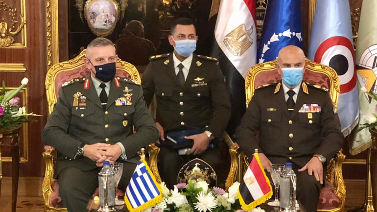 Επίσημη επίσκεψη του αρχηγού ΓΕΕΘΑ Κων. Φλώρου στην Αίγυπτο Επίσημη επίσκεψη του αρχηγού ΓΕΕΘΑ Κων. Φλώρου στην Αίγυπτο