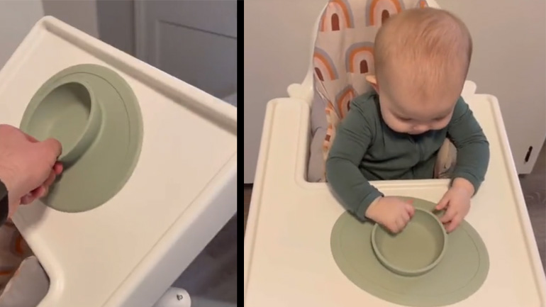 Ειδικό μπολ για μωρά που δεν αναποδογυρίζει