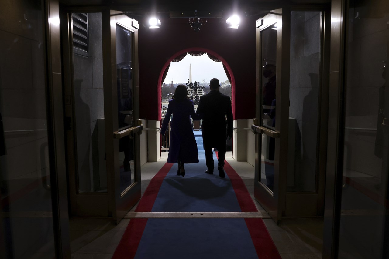 Η Κάμαλα Χάρις με τον σύζυγό της