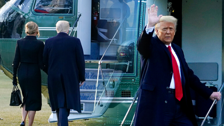 Ο Τραμπ αποχώρησε από τον Λευκό Οίκο