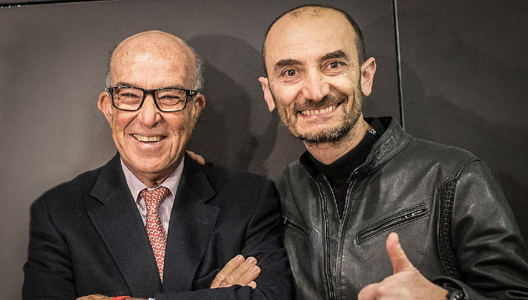 Ο Claudio Domenicali της Ducati παρέα με τον Carmelo Ezpeleta της Dorna