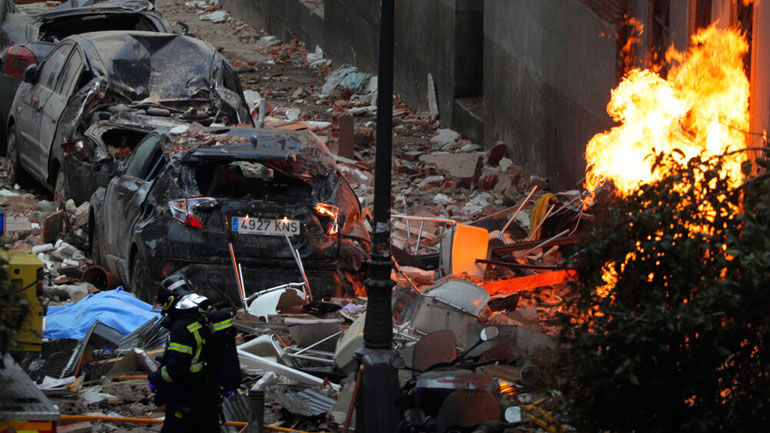 Ισπανία: Tέσσερις οι νεκροί από την έκρηξη στη Μαδρίτη