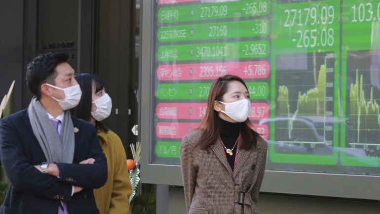 Πτωτικές τάσεις στο χρηματιστήριο του Τόκιο Πτωτικές τάσεις στο χρηματιστήριο του Τόκιο