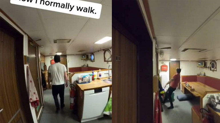 Mεγάλα κύματα εναντίον ψαρά